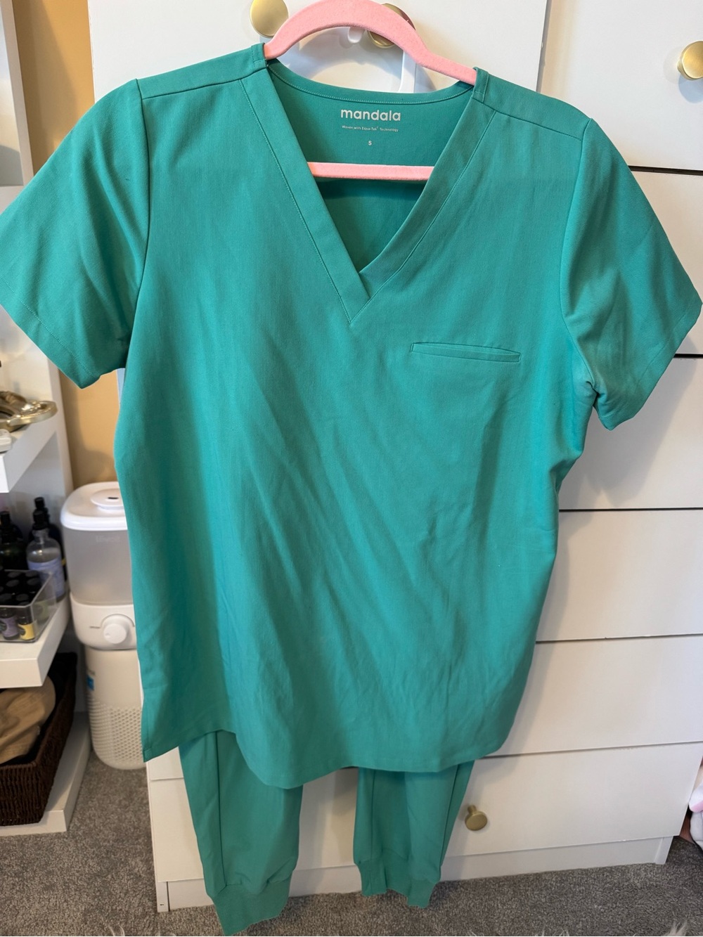 Mandala surgical green Scrub set